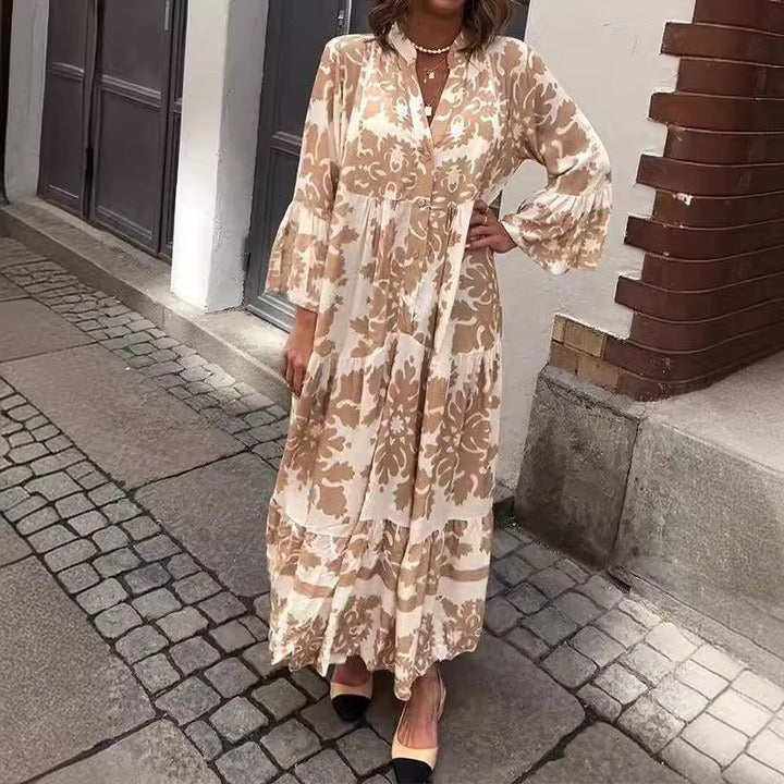 Giulia | Abito Maxi con Scollo a V