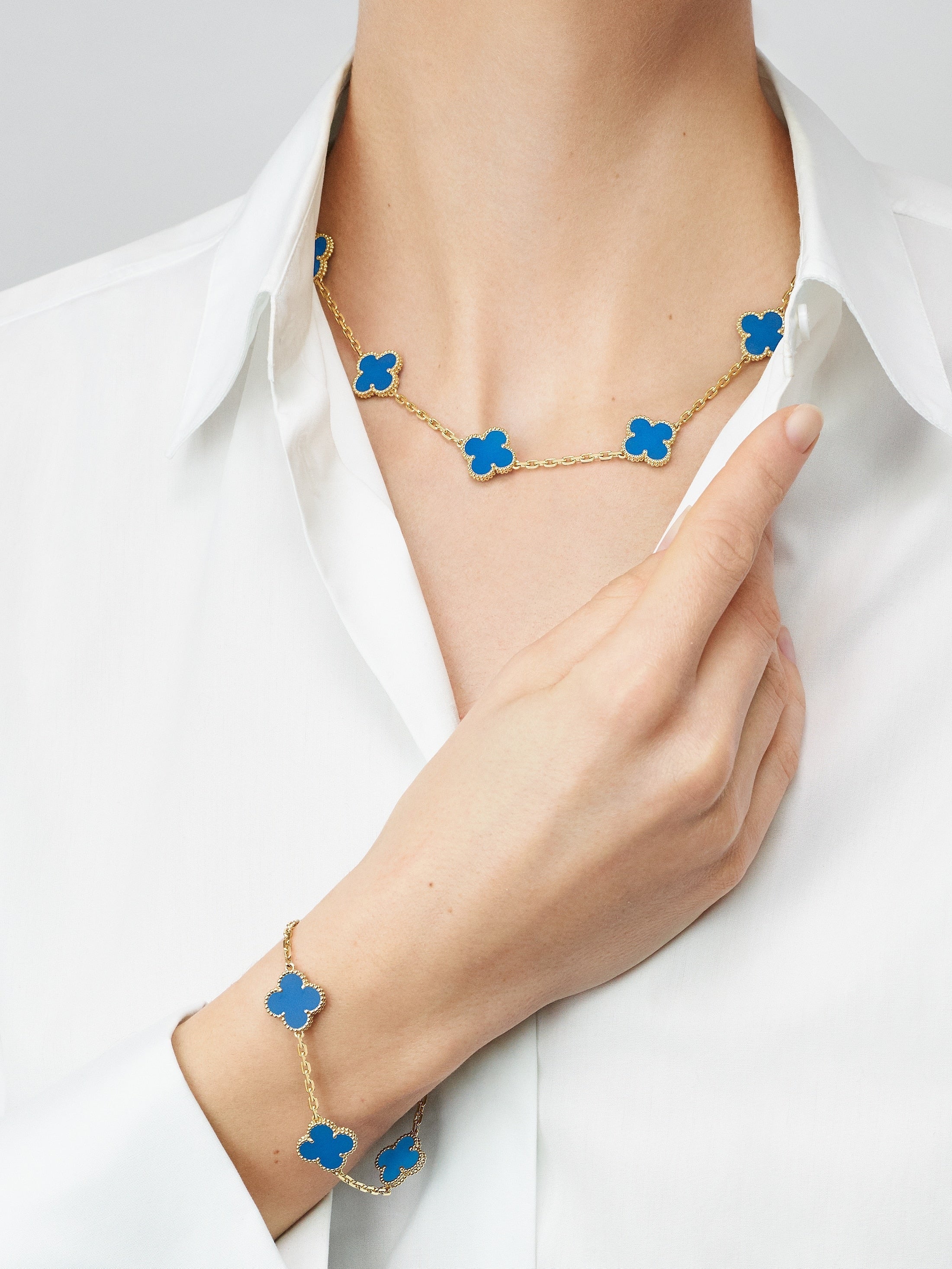 COLLANA I LUXE BLUE NECKLACE