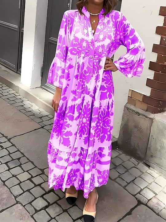 Giulia | Abito Maxi con Scollo a V