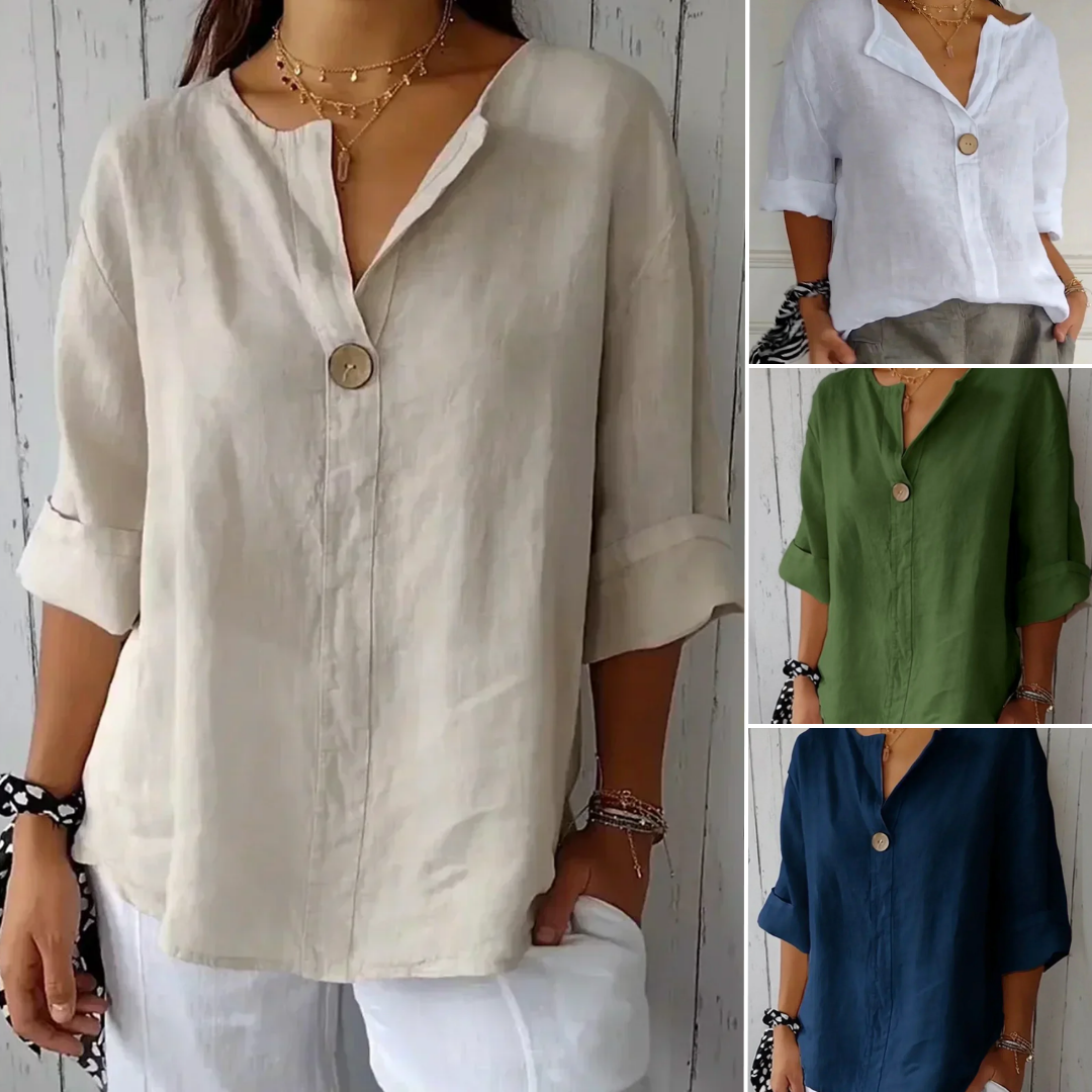 Aerin | Blusa di Lino Naturale (1+1 gratis)