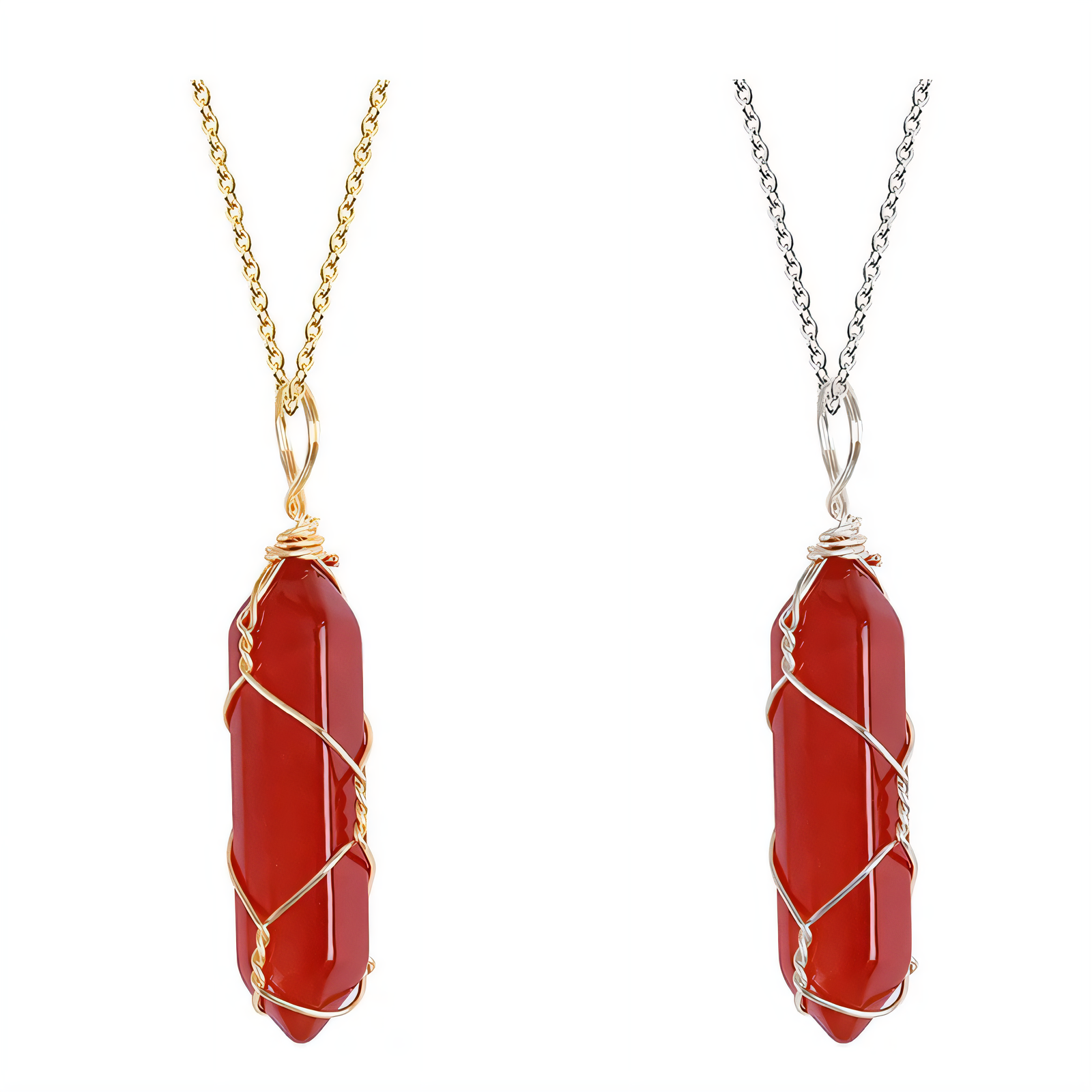 Carnelian Crystal Pendant (1+1 Free)