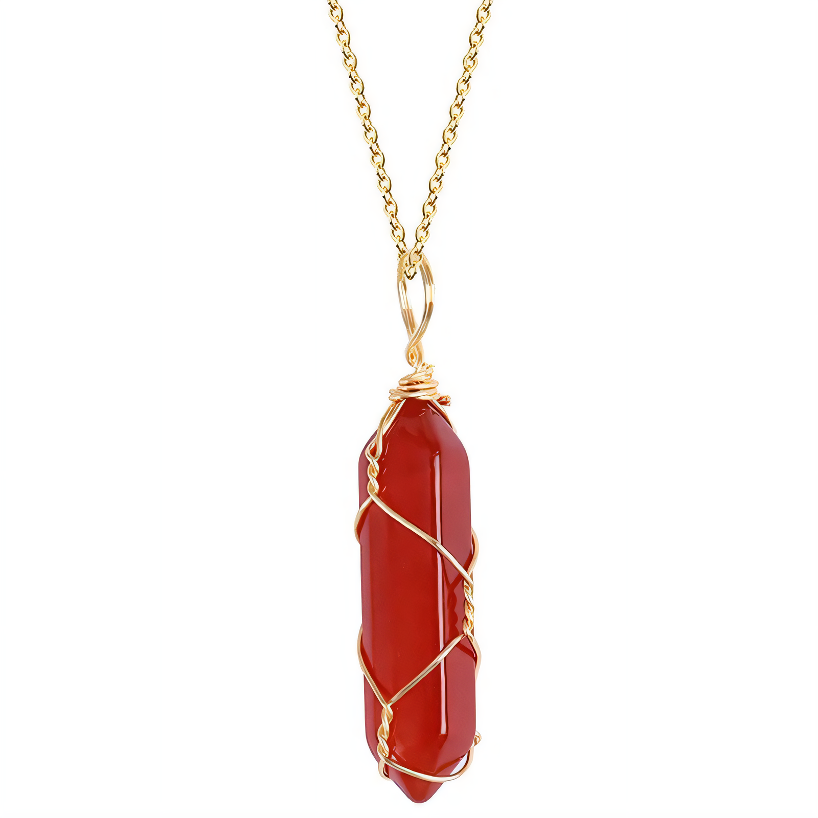 Carnelian Crystal Pendant (1+1 Free)