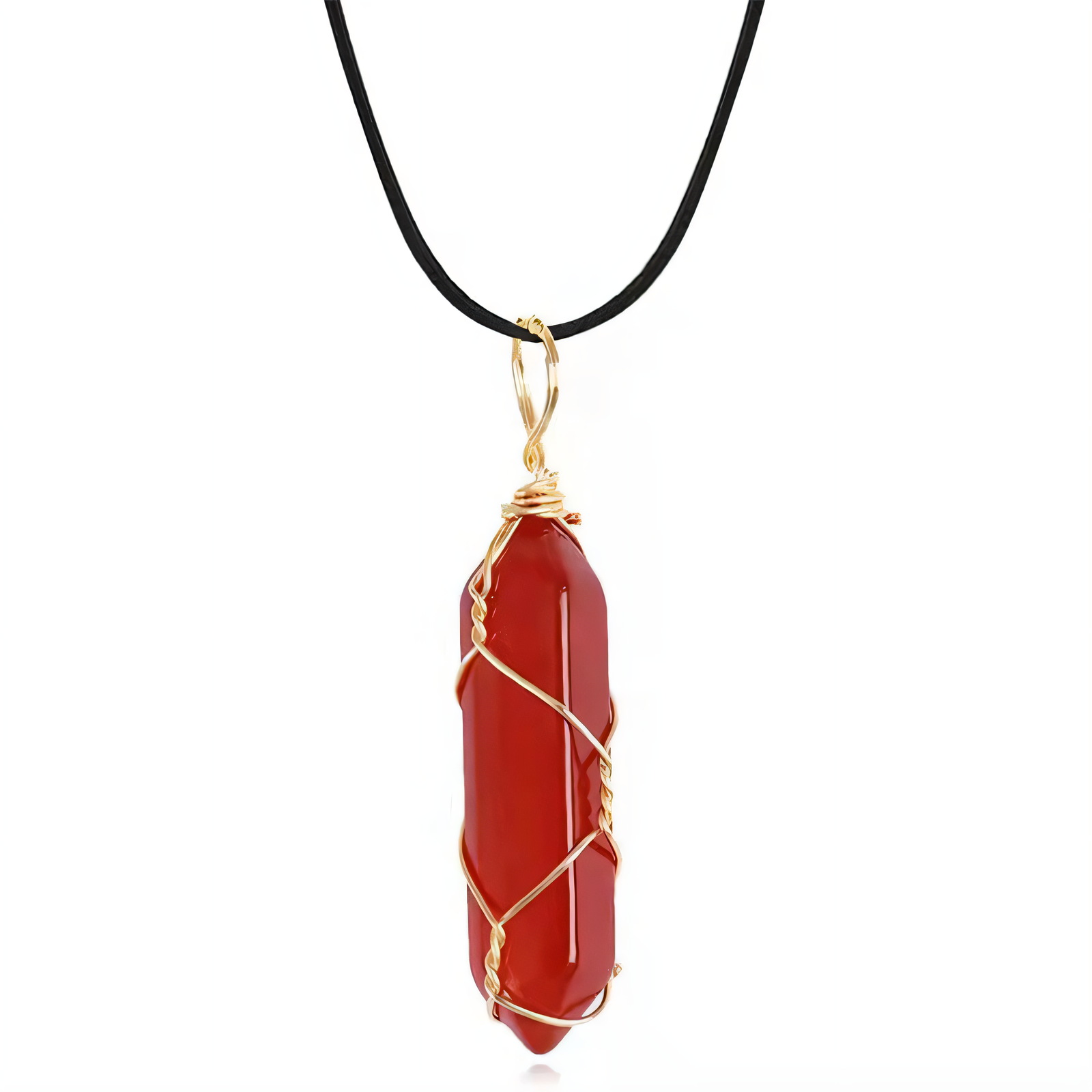 Carnelian Crystal Pendant (1+1 Free)