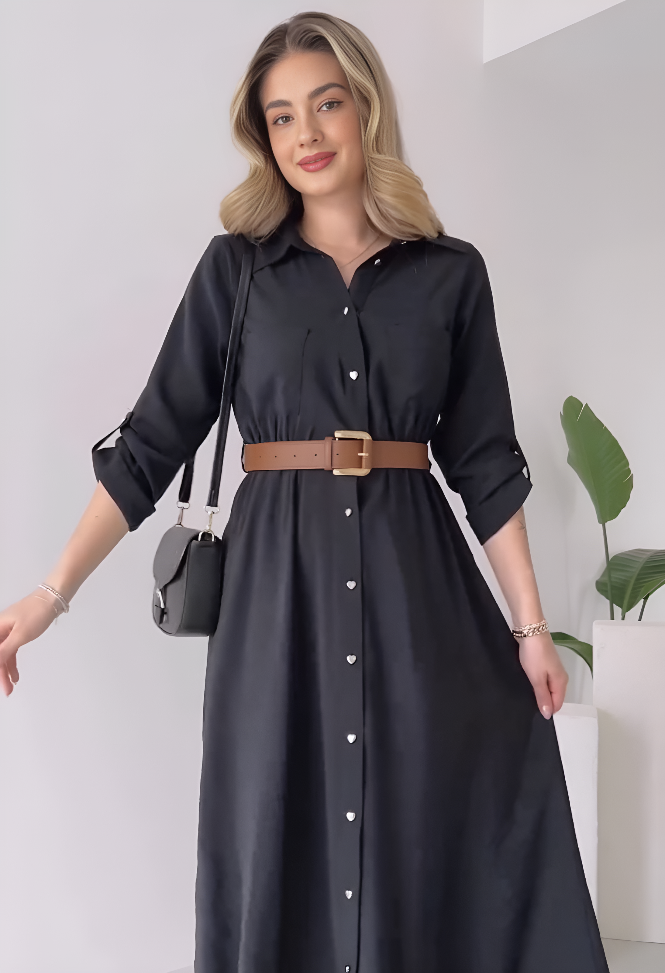 Camicia Lunga Stile Frock da Donna