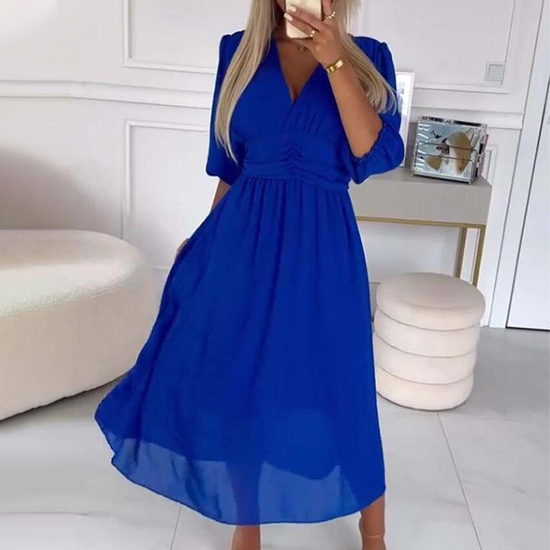 Claudine | Abito Elegante in Chiffon