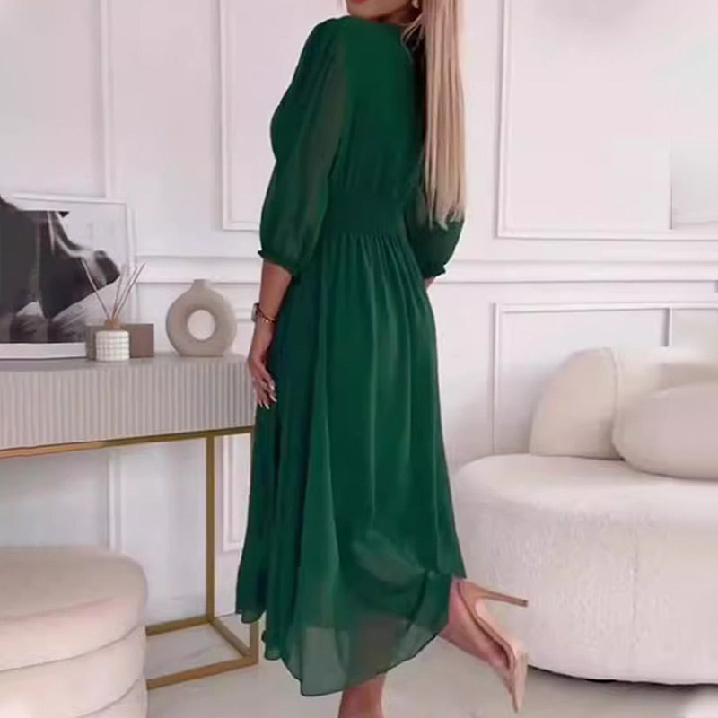Claudine | Abito Elegante in Chiffon